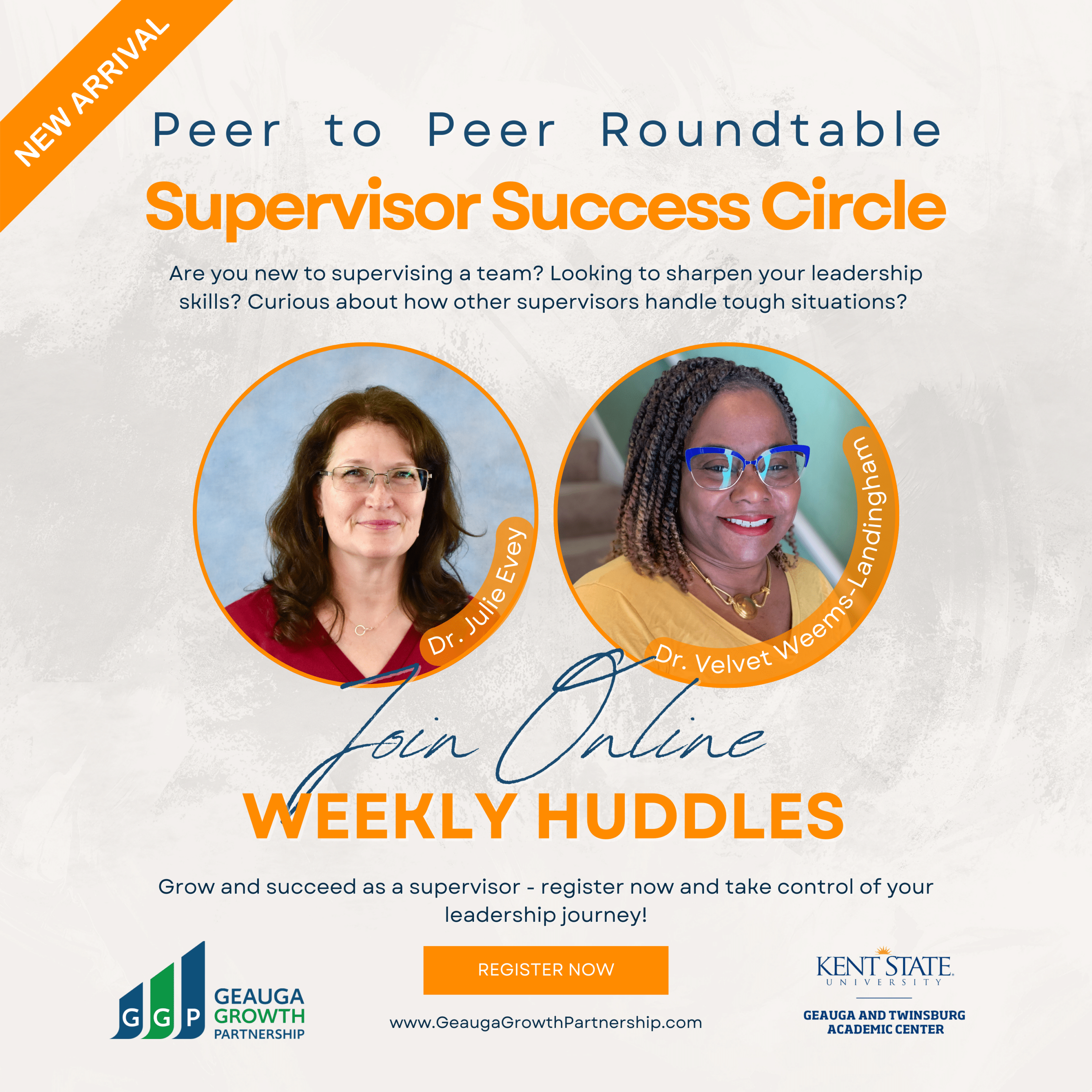 Supervisor Success Circle with weekly online leadership huddles.